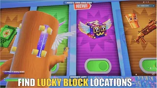 CRAZY 1V1 FFA ALL GUNS RIDES MAP FORTNITE CREATIVE - FIND LUCKY BLOCK LOCATIONS