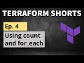 Terraform Shorts Using count and for - each