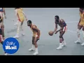 Harlem Globetrotter legend Meadowlark Lemon in action in 1977 - Daily Mail