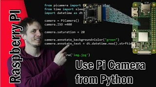 Python - PiCamera setting resolution ISO text overlay etc on raspberry Pi zero PI 4