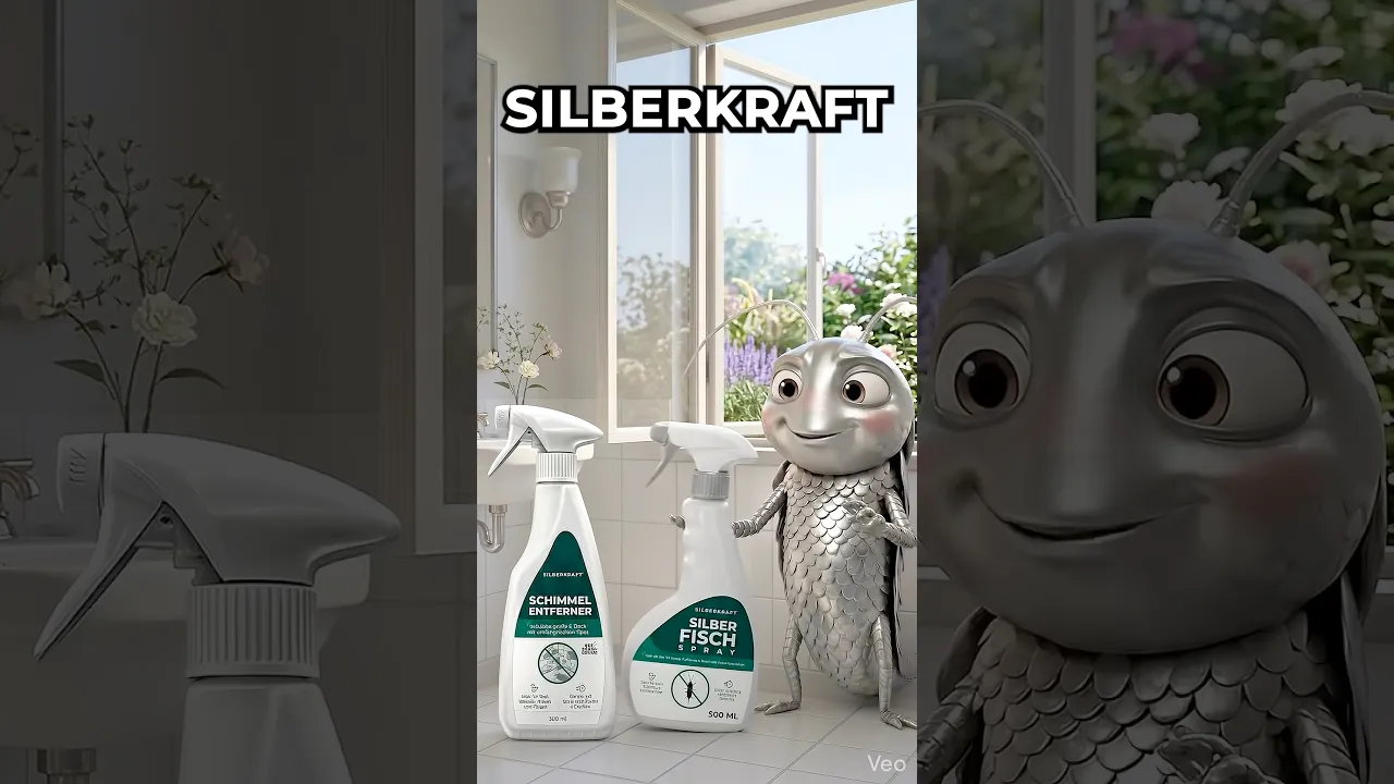 😳 Silberfische sind ein Hinweis auf zu hohe Luftfeuchtigkeit und auf Schimmel.