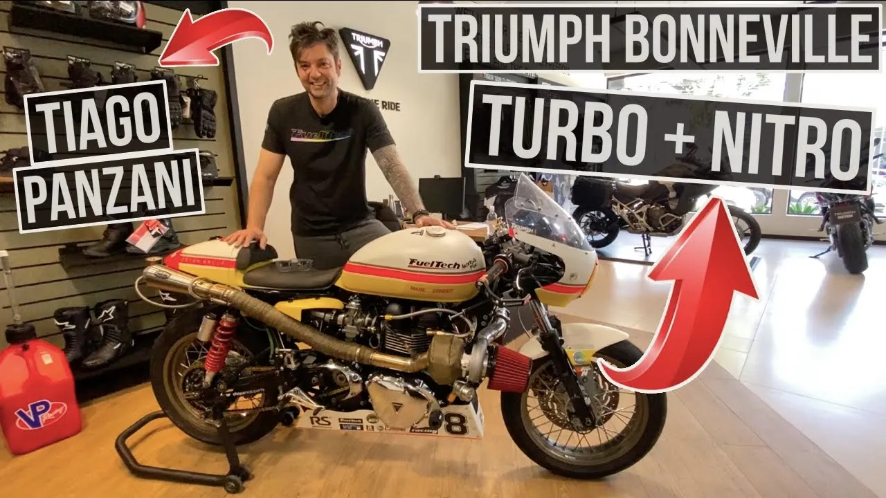 TRIUMPH BONNEVILLE T100 COM TURBO E NITRO | Garagem Moto