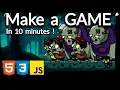 I made a zombie game under 10 minutes