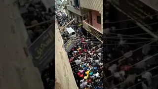 جنازه الشهيد مصطفى خليل الله يرحمه 