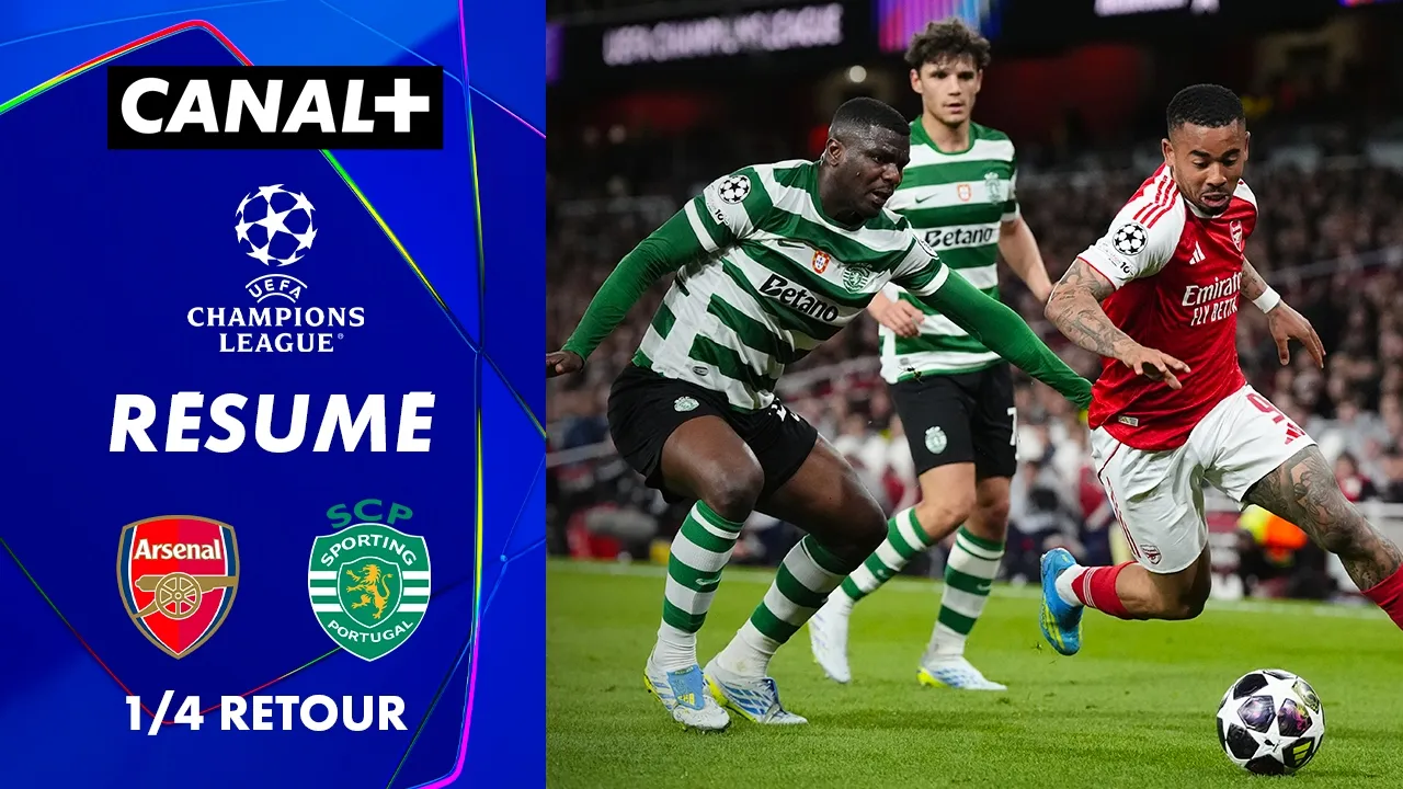 Résumé du match nul d'Arsenal contre le Sporting.  - LDC 2025/2026 (1/4 Retour)