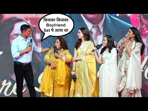 Download MP3 When Akshay Kumar Paying Prank With Reel life 4 Sisters During Raksha Bandhan Film Set | Tere Sath..