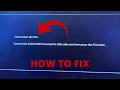 Cannot Start the PS4 - Safe Mode Loop