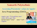 Passing Parameter in an Applet Param tag Java Programming 22412