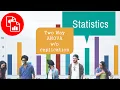 Calculate a Two Way ANOVA without Replication in Excel