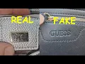 Real vs fake Guess bag How to spot original Guess handbags and purses