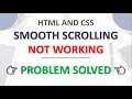 Smooth Scrolling Not Working Here Is The Solution
