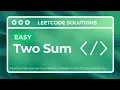 Leetcode Problem 1 Two Sum Easy to understand solution Python