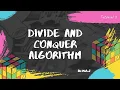 Divide And Algorithm Design Tutorial-3 Dr M A Jayaram