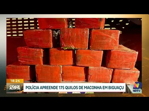 Polícia apreende 175 quilos de maconha em flagrante em Biguaçu