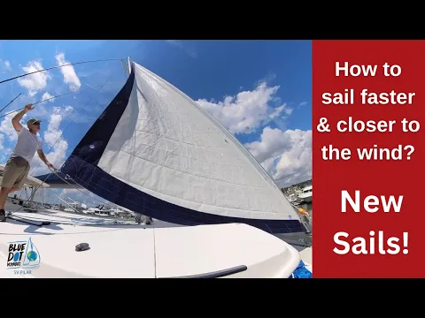 HOW TO SAIL FASTER AND CLOSER TO THE WIND?  #NEW SAILS !