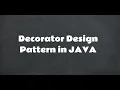 Decorator Design Pattern in Java