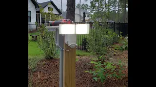 Installing Defiant 2 Head Solar Motion LED Flood Light