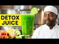 Crisp Apple Cucumber Detox Juice with Ginger Lemon