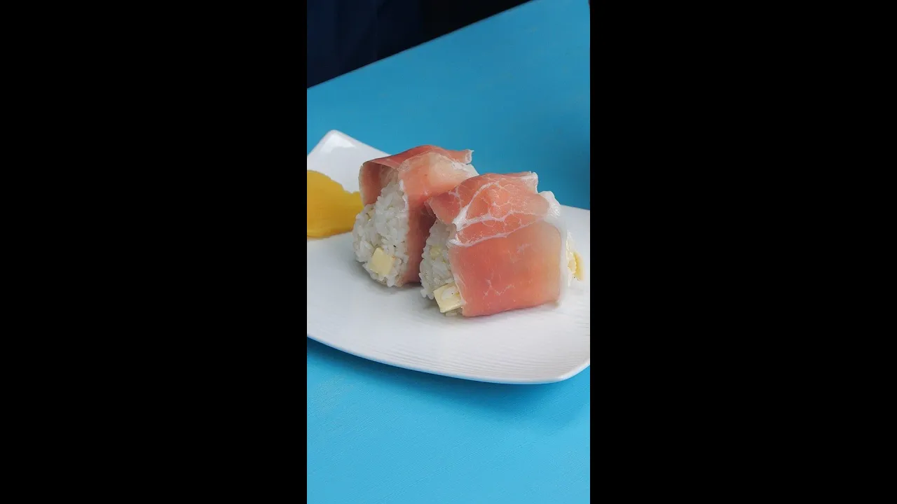  / Onigiri with Prosciutto and Cheese #Shorts