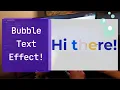 ASMR Coding - Bubble Text