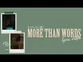 Download Lagu [LYRIC VIDEO] SHAUN (숀) - More Than Words (사랑한다는 말로는)Dinner Mate OST PART 4