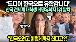 “드디어 한국으로 유학갑니다” 한국 전세계 대학생 희망유학지 1위 발칵 / “한국오려고 이렇게까지 한다고?!”