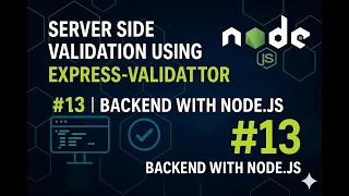 Server side validation using express-validator Backend with Node js