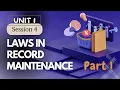 Retail Class 10 Session 4 Laws in Record Maintenance Part 1 Unit 1 Delivery of goods