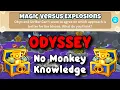 BTD6 Odyssey No Monkey Knowledge Guide Hard Mode Tutorial Magic Versus Explosions