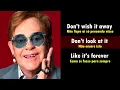 Inglês c música ELTON JOHN  And I guess that's why they call it the blues