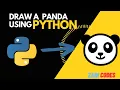 python turtle draw a amazing Panda using python Advance ASMR no talking