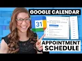 How to Create an Appointment Schedule in Google Calendar Tutorial for Teachers