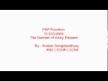 PHP Function to calculate the numbers of Elements inside an array
