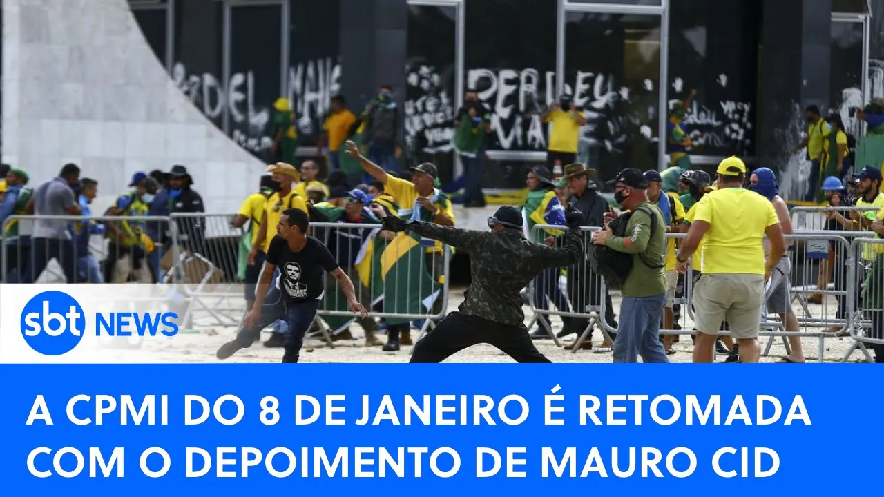 ???? SBT News na TV | A CPMI do 8 de janeiro é retomada com o depoimento de Mauro Cid