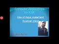 Computer Applications for ICSE Input statement in Java using Scanner class for ICSE
