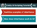 Realtime Examples of Inheritance in Games - Unity C Scripting Tutorial 125