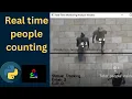 Real time people counting with opencv and python