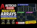 18 Master AutoCAD Arrays 2026 Rectangular Polar Path Array Full Tutorial for Beginners
