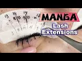 MANGA LASHES TUTORIAL Full eyelash extensions with lash mapping