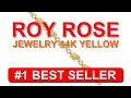 Roy Rose Jewelry 14K Yellow Gold Diamond cut Small Elephants with Trunks Raised - B01AKIVHMQ