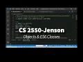 CS2550-Week13-Objects ES6 Classes