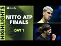 Alcaraz Faces De Minaur; Zverev vs Shelton | Nitto ATP Finals Day 1 Singles Highlights