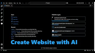 VS Code AI Getting Started Web Design HTML CSS JavaScript