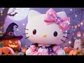 Halloween hello kitty sparkling screensaver kawaii spooky cute desktop background
