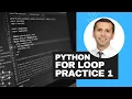 Python Lesson 14 For Loop - Practice 1