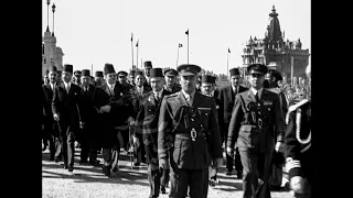 الملك فاروق يفتتح مجمع الصناعات في مصر الجديدة 