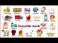 Five letter words in english for kids 5 letter words florykids01