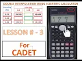 LESSON 3 DOUBLE INTERPOLATION USING SCIENTIFIC CALCULATOR