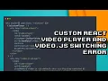 Troubleshooting Failed to Execute removeChild Error When Switching Players