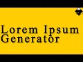 How to use the Lorem Ipsum Generator in Inkscape